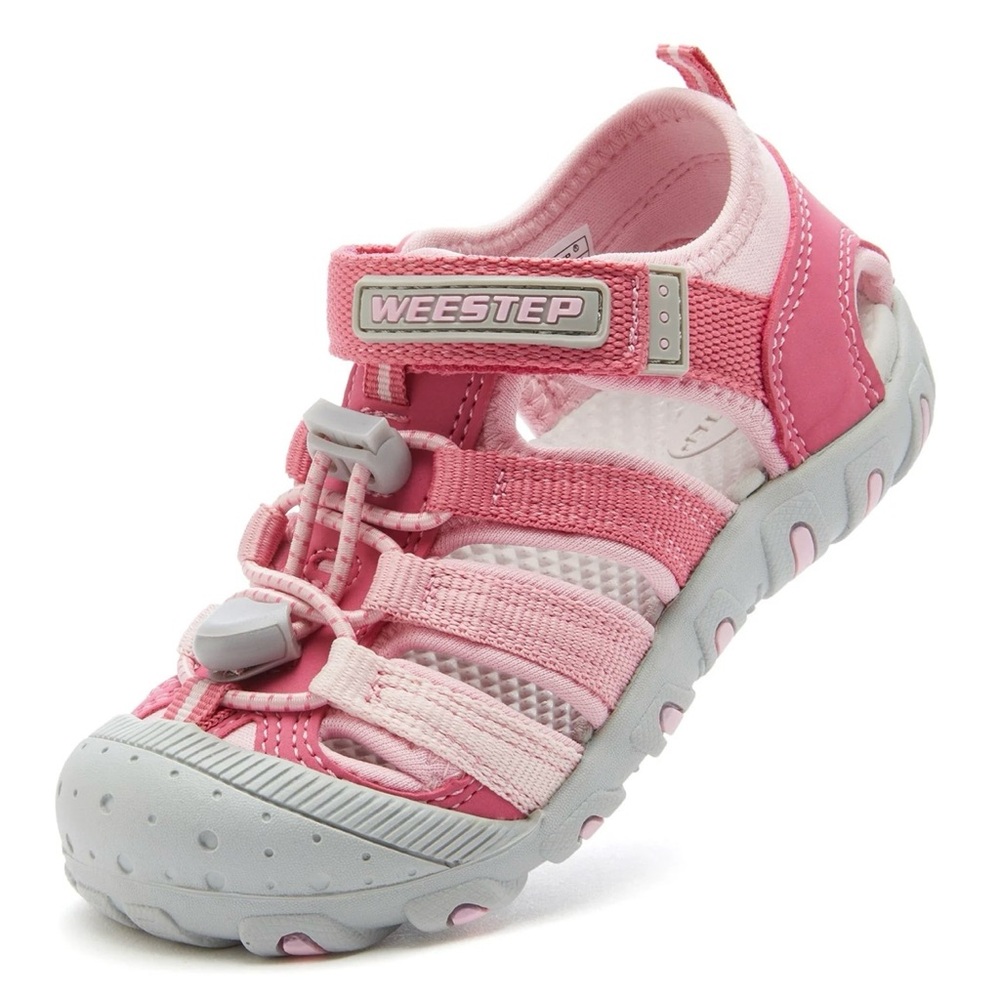 Wee Step Sporty Closed Toe Water Sandals Pink Fuschia Size 5 Toddler